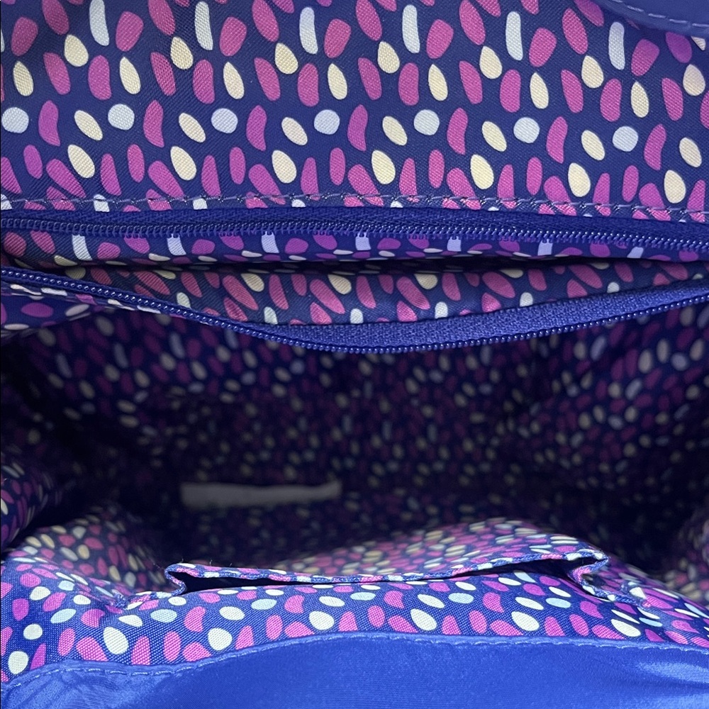 Vera Bradley Navy and Pink Backpack - Picture 5 of 5